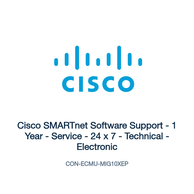 CON-ECMU-MIG10XEP: Cisco SMARTnet Software Support