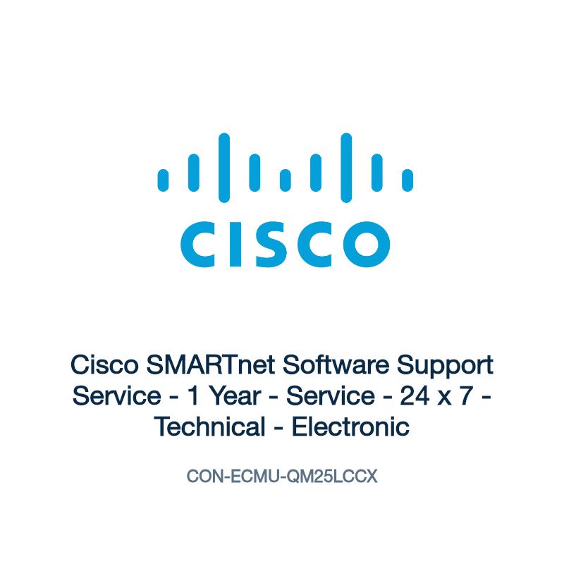 CON-ECMU-QM25LCCX: Cisco SMARTnet Software Support Service