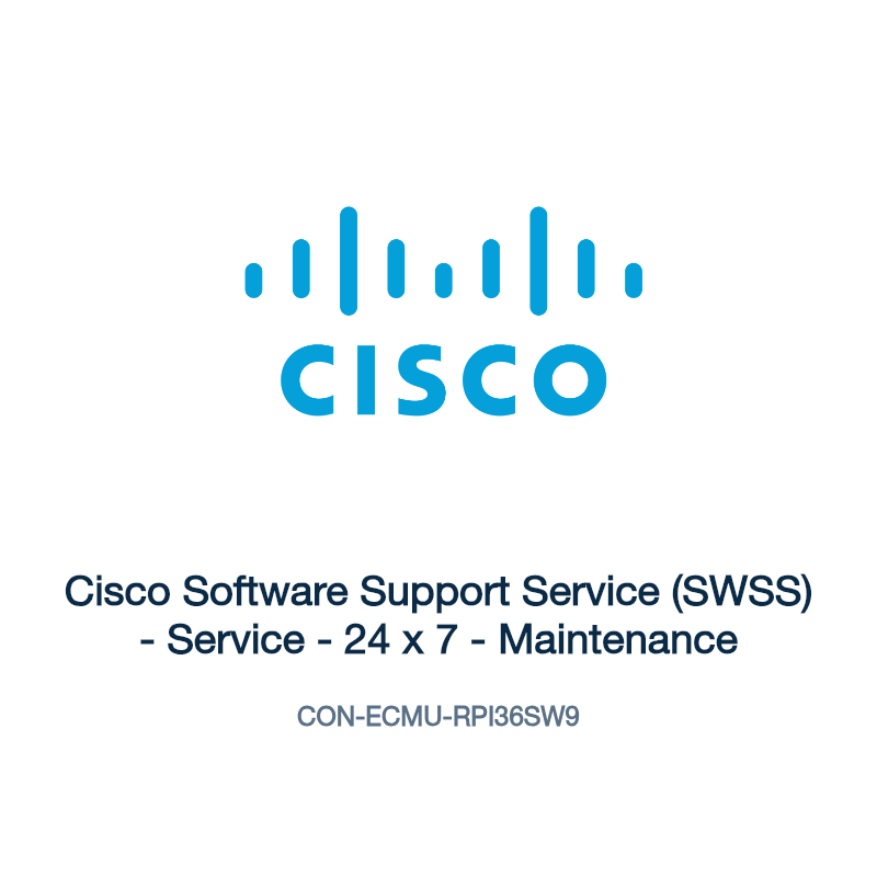 CON-ECMU-RPI36SW9: Cisco Software Support Service (SWSS)
