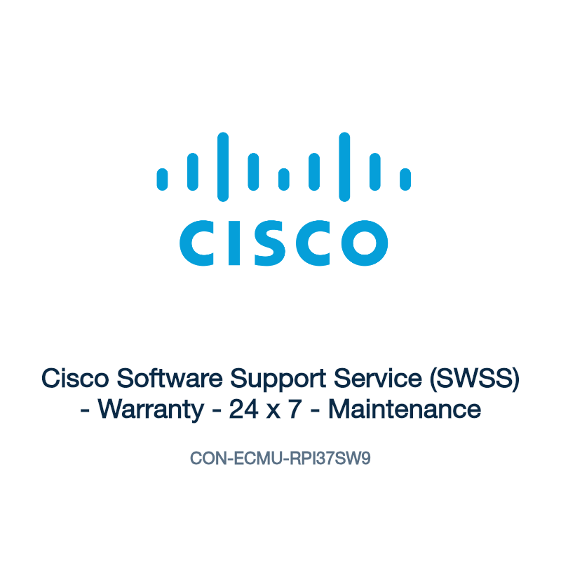CON-ECMU-RPI37SW9: Cisco Software Support Service (SWSS)