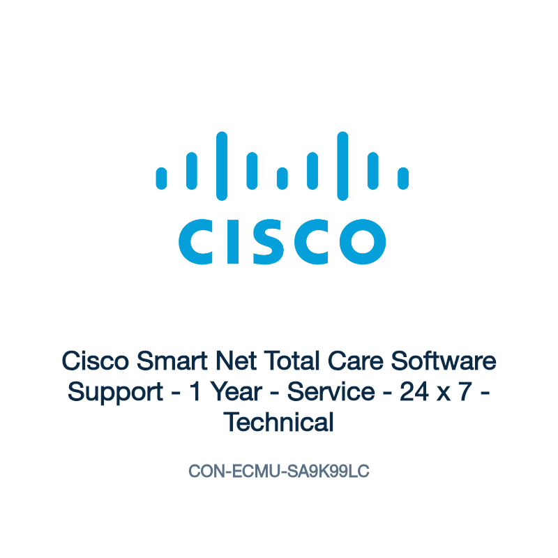 CON-ECMU-SA9K99LC: Cisco Smart Net Total Care Software Support