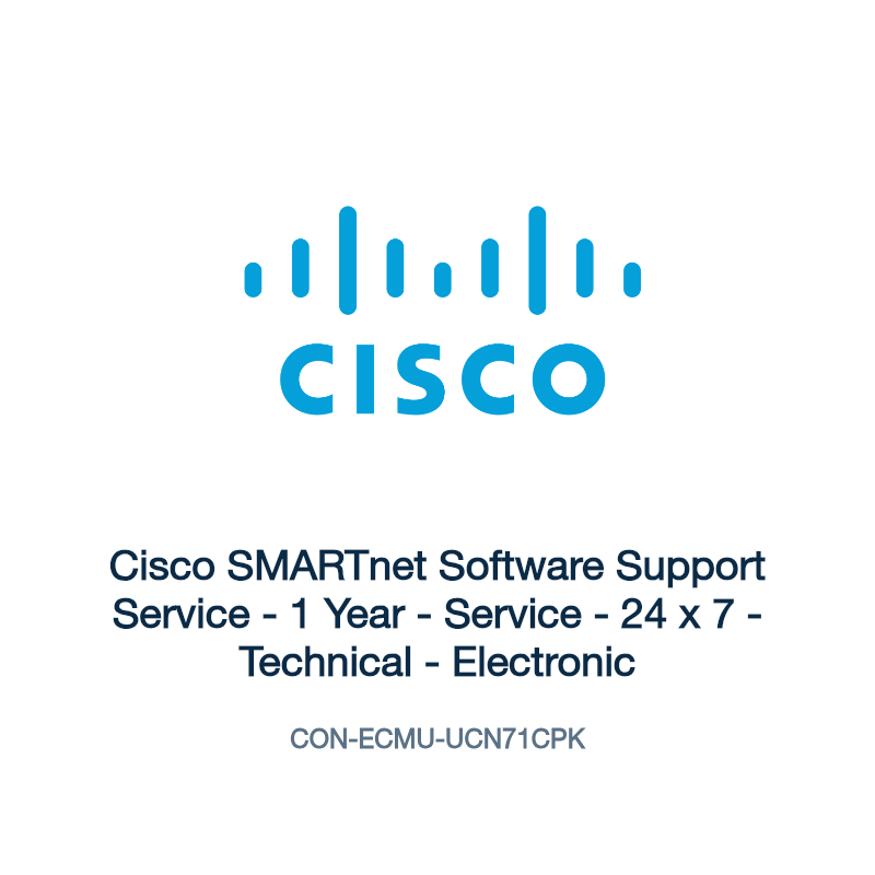 CON-ECMU-UCN71CPK: Cisco SMARTnet Software Support Service