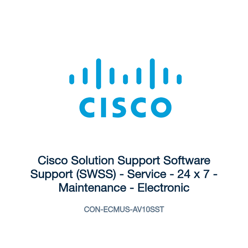 CON-ECMUS-AV10SST: Cisco Solution Support Software Support (SWSS)
