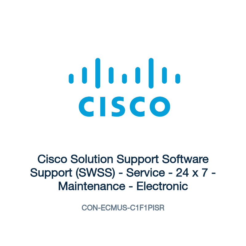 CON-ECMUS-C1F1PISR: Cisco Solution Support Software Support (SWSS)