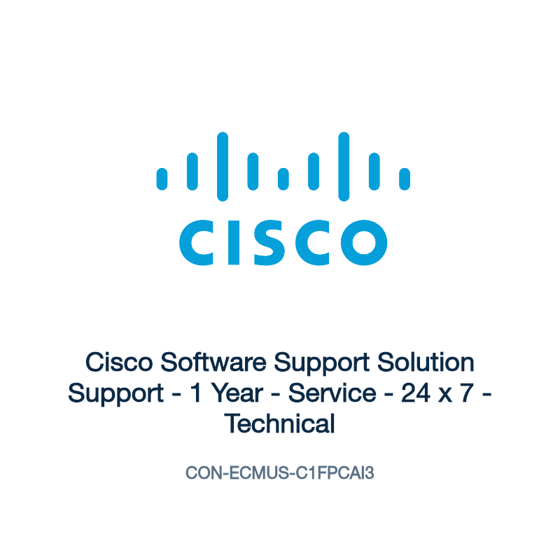 CON-ECMUS-C1FPCAI3: Cisco Software Support Solution Support