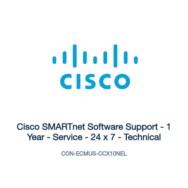 CON-ECMUS-CCX10NEL: Cisco SMARTnet Software Support