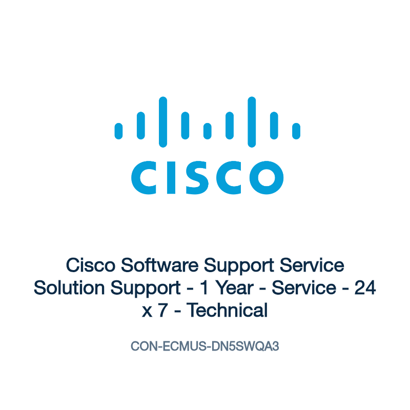 CON-ECMUS-DN5SWQA3: Cisco Software Support Service Solution Support