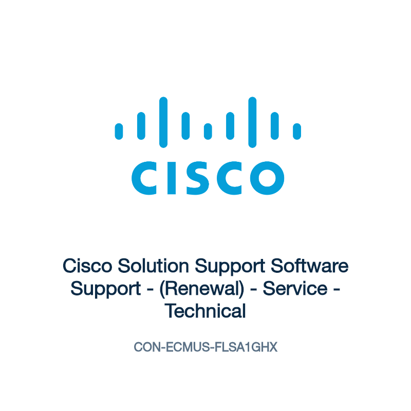 CON-ECMUS-FLSA1GHX: Cisco Solution Support Software Support