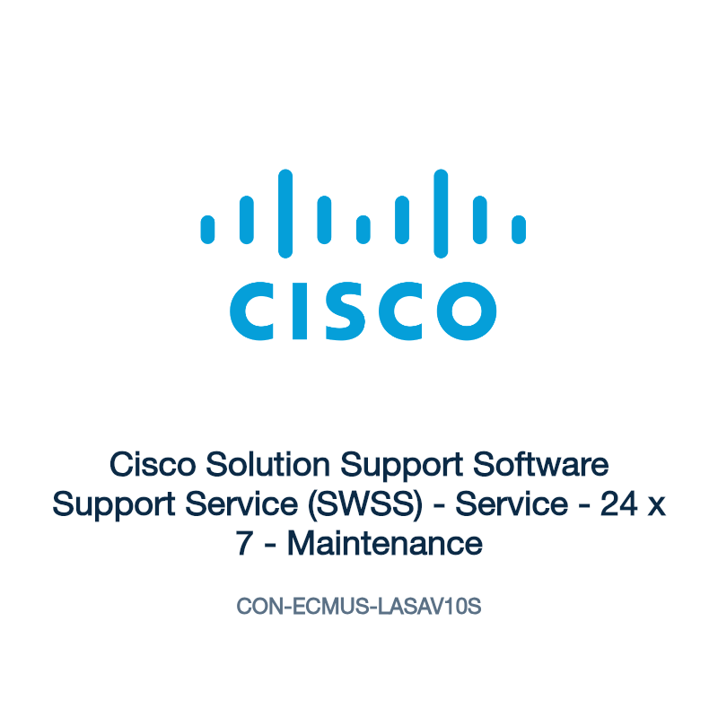 CON-ECMUS-LASAV10S: Cisco Solution Support Software Support Service (SWSS)