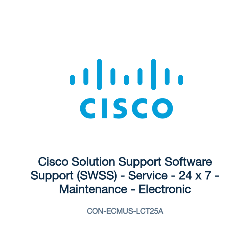 CON-ECMUS-LCT25A: Cisco Solution Support Software Support (SWSS)