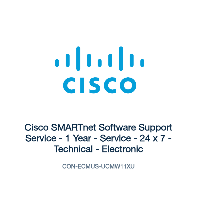 Cisco SMARTnet Software Support Service - 1 Year - Service - 24 x 7 - Technical - Electronic