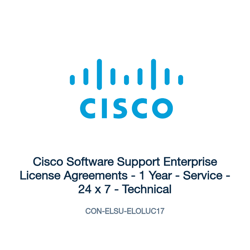 CON-ELSU-ELOLUC17: Cisco Software Support Enterprise License Agreements