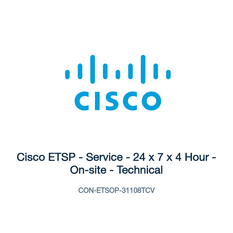 CON-ETSOP-31108TCV: Cisco ETSP - Service - 24 x 7 x 4 Hour - On-site - Technical