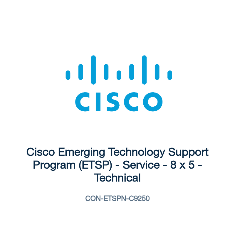 CON-ETSPN-C9250: Cisco Emerging Technology Support Program (ETSP)
