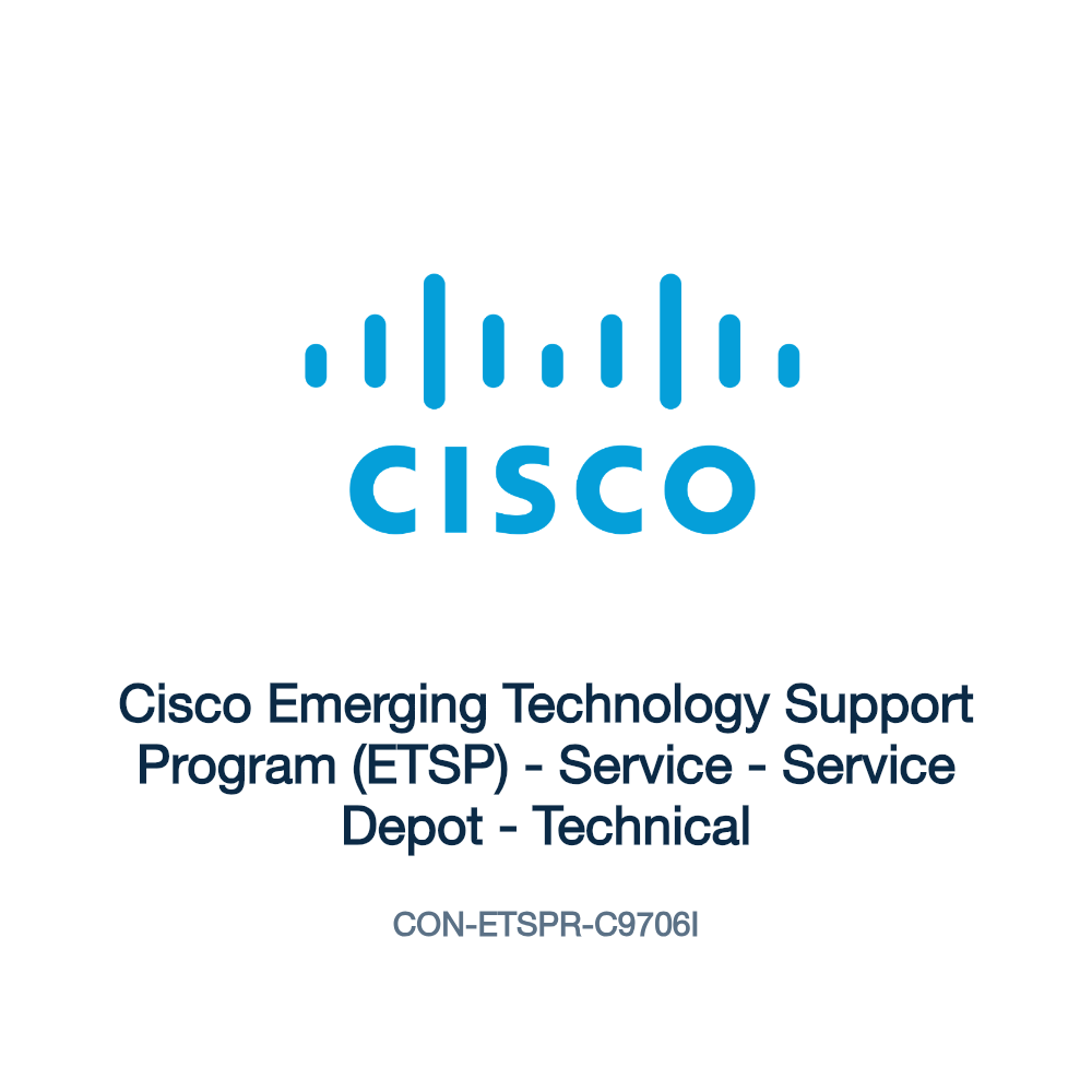 CON-ETSPR-C9706I: Cisco Emerging Technology Support Program (ETSP)