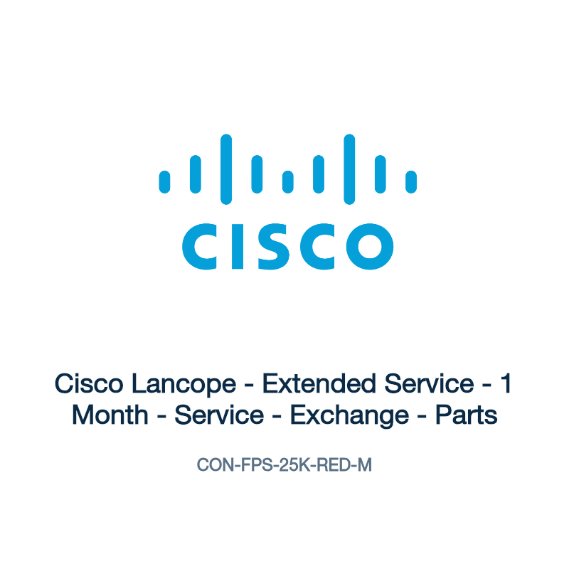 CON-FPS-25K-RED-M: Cisco Lancope - Extended Service - 1 Month - Service - Exchange -