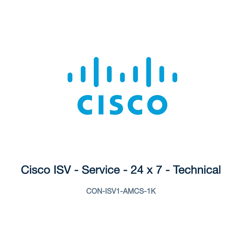 CON-ISV1-AMCS-1K: Cisco ISV - Service - 24 x 7 - Technical