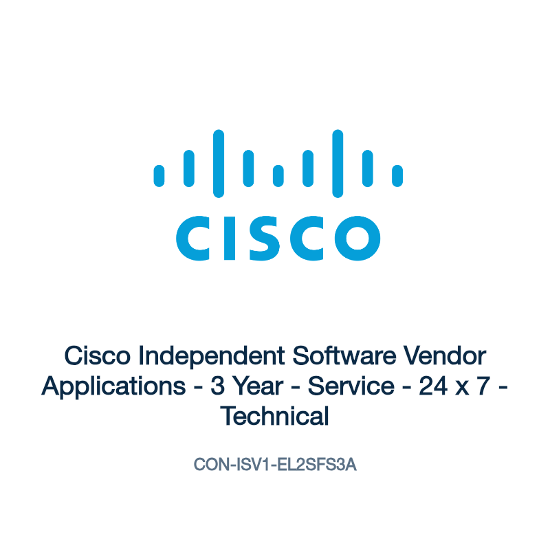 CON-ISV1-EL2SFS3A: Cisco Independent Software Vendor Applications