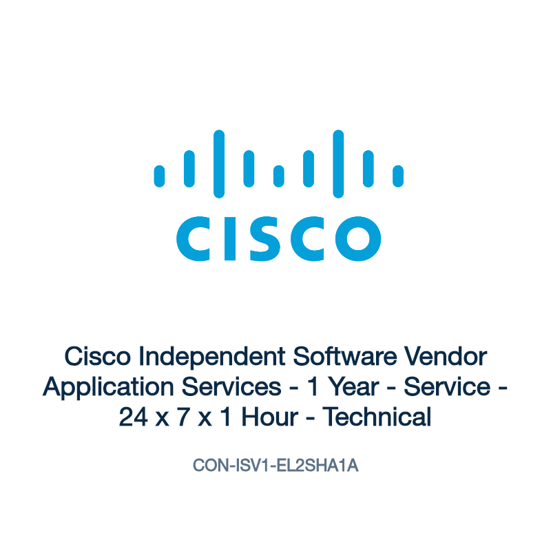 CON-ISV1-EL2SHA1A: Cisco Independent Software Vendor Application Services
