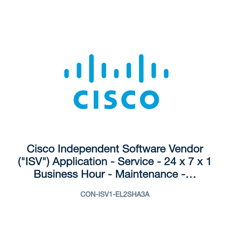 CON-ISV1-EL2SHA3A: Cisco Independent Software Vendor ("ISV") Application
