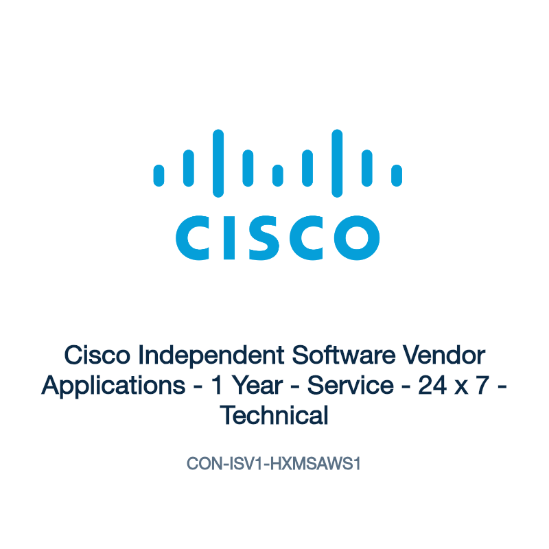 CON-ISV1-HXMSAWS1: Cisco Independent Software Vendor Applications