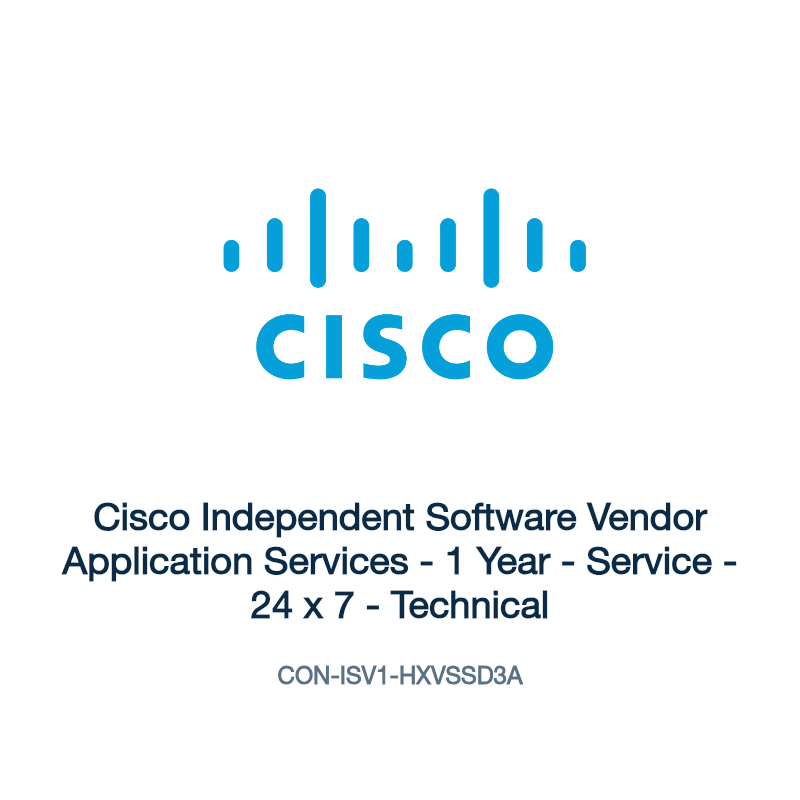 CON-ISV1-HXVSSD3A: Cisco Independent Software Vendor Application Services