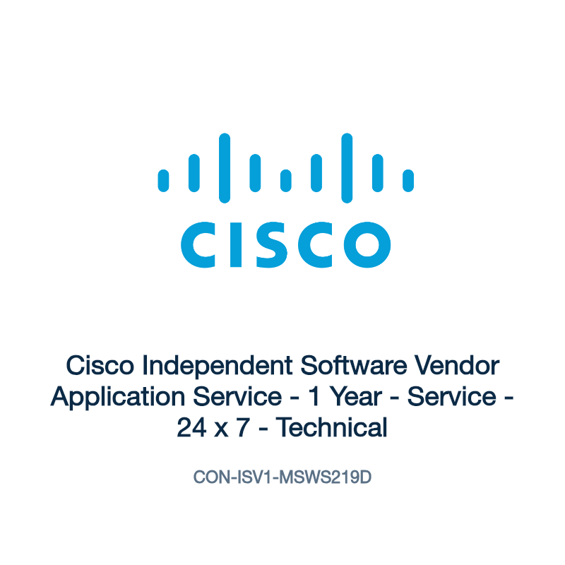 CON-ISV1-MSWS219D: Cisco Independent Software Vendor Application Service