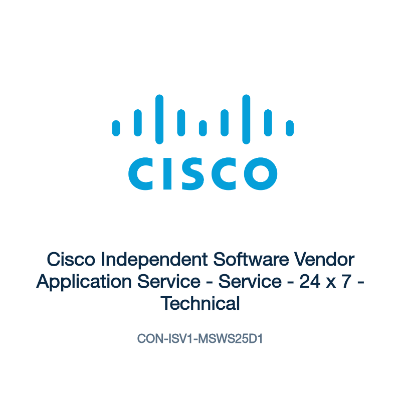 CON-ISV1-MSWS25D1: Cisco Independent Software Vendor Application Service
