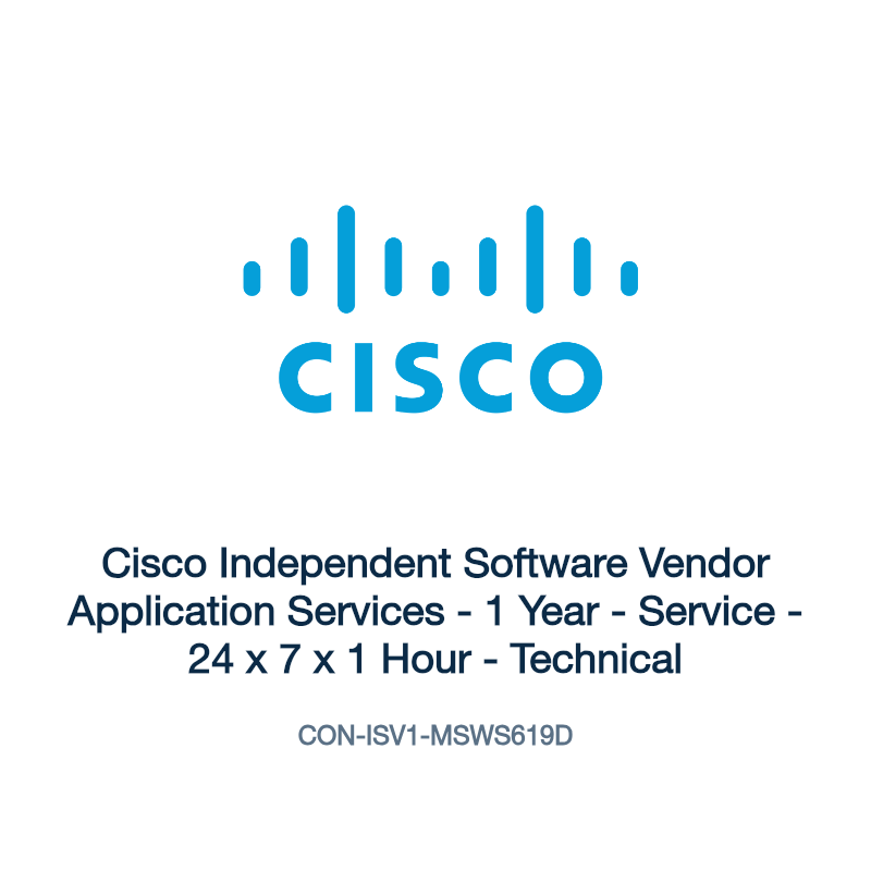CON-ISV1-MSWS619D: Cisco Independent Software Vendor Application Services