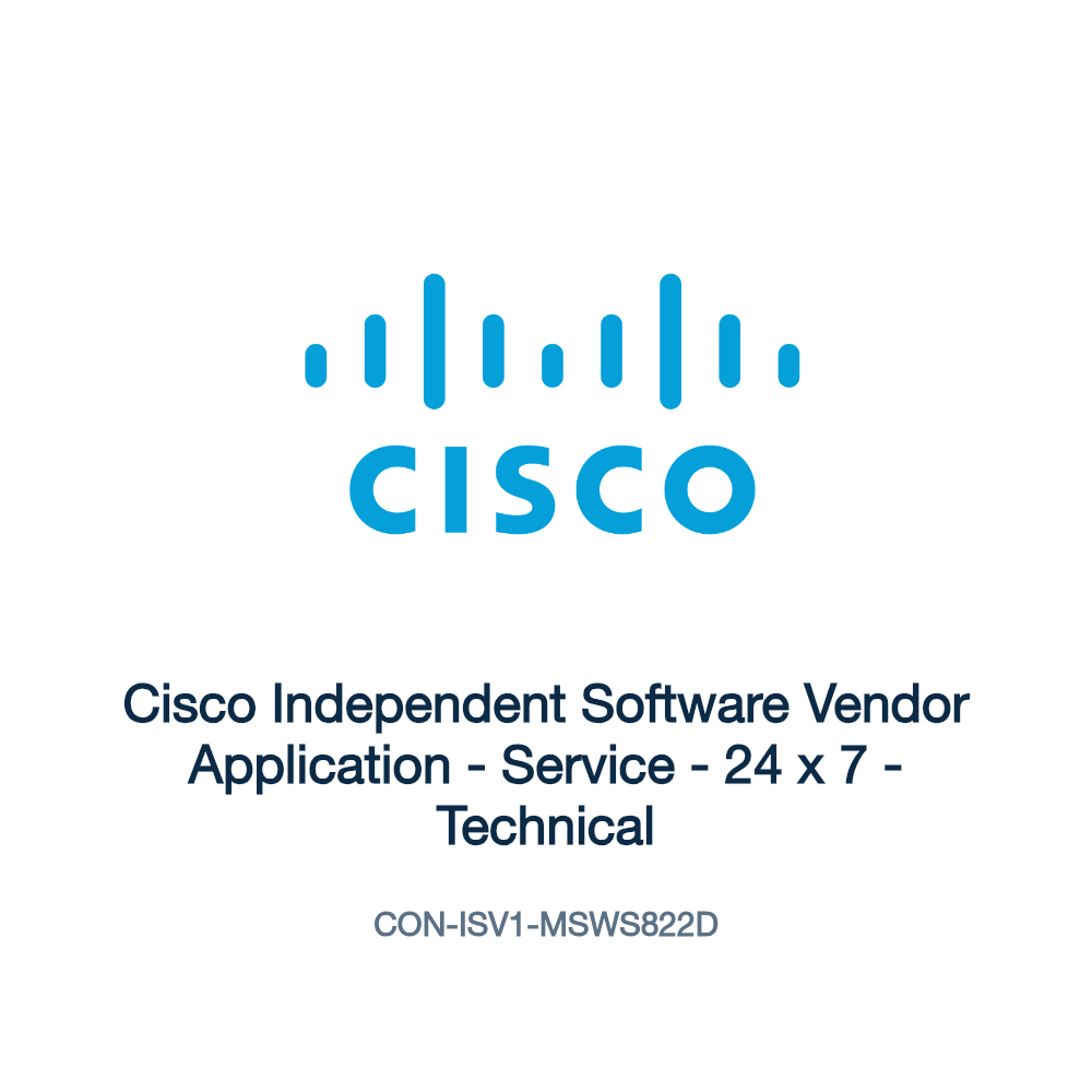 CON-ISV1-MSWS822D: Cisco Independent Software Vendor Application