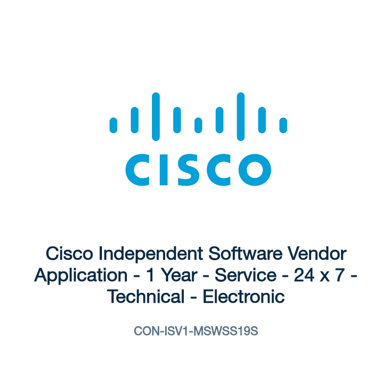 CON-ISV1-MSWSS19S: Cisco Independent Software Vendor Application