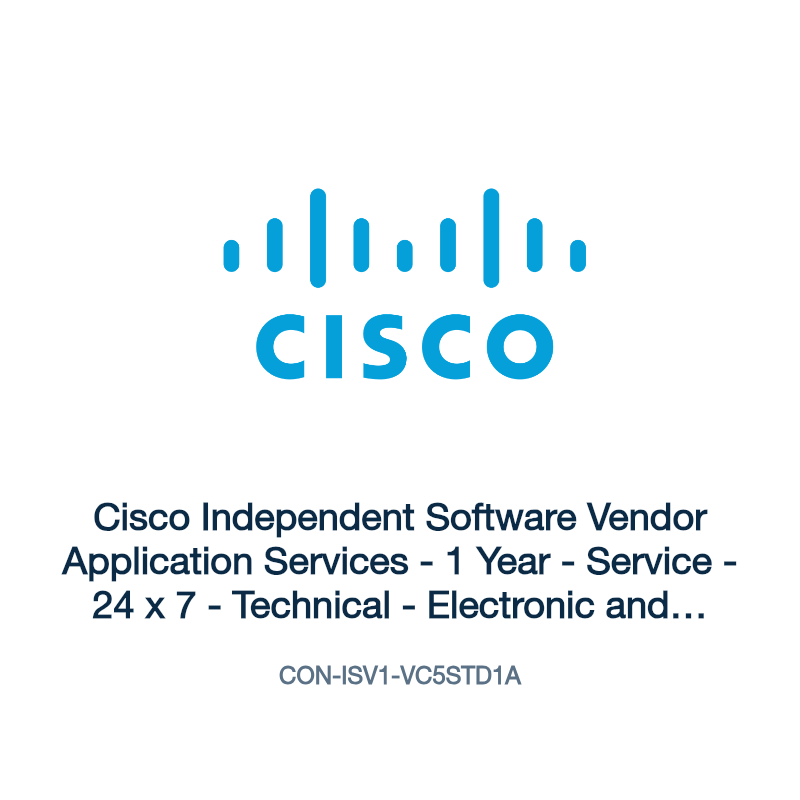 CON-ISV1-VC5STD1A: Cisco Independent Software Vendor Application Services
