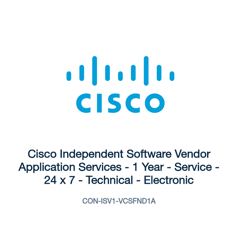 CON-ISV1-VCSFND1A: Cisco Independent Software Vendor Application Services