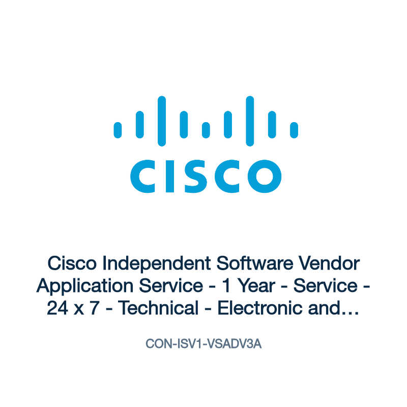 CON-ISV1-VSADV3A: Cisco Independent Software Vendor Application Service