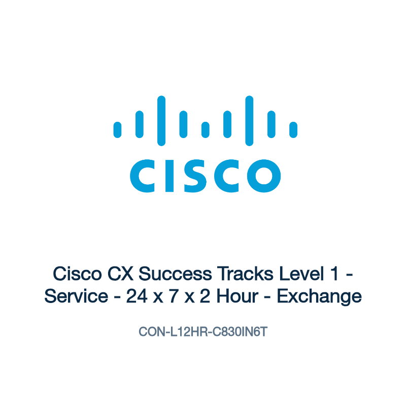 CON-L12HR-C830IN6T: Cisco CX Success Tracks Level 1