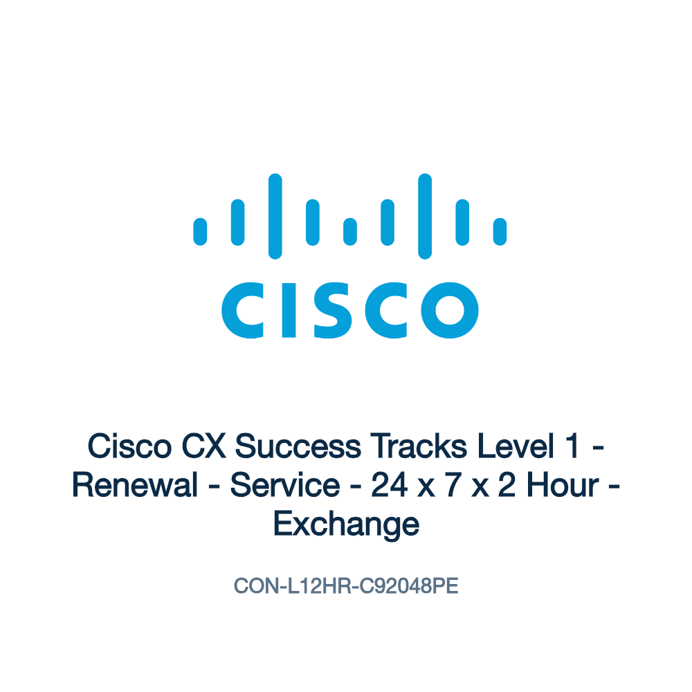 CON-L12HR-C92048PE: Cisco CX Success Tracks Level 1