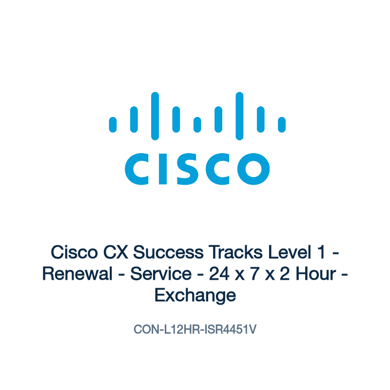 CON-L12HR-ISR4451V: Cisco CX Success Tracks Level 1