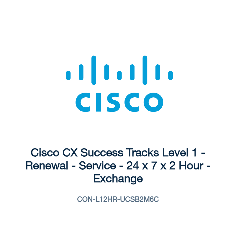 CON-L12HR-UCSB2M6C: Cisco CX Success Tracks Level 1
