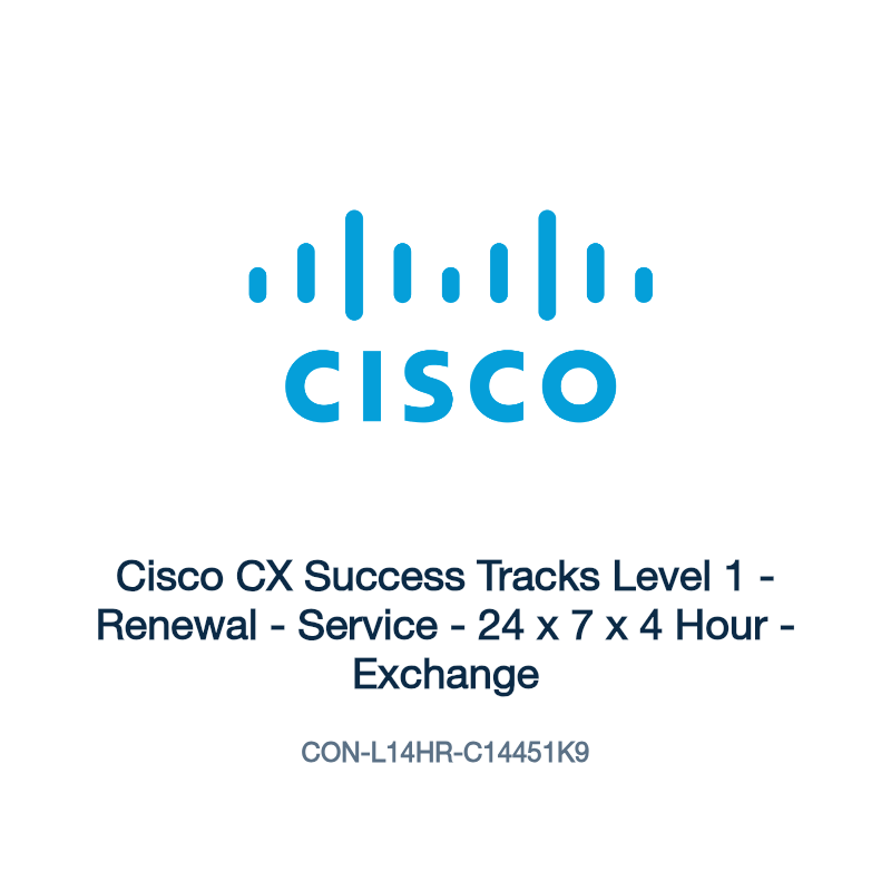 CON-L14HR-C14451K9: Cisco CX Success Tracks Level 1