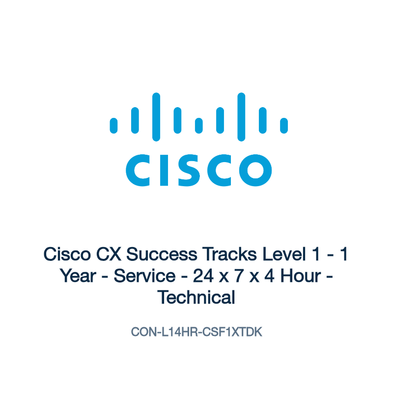 CON-L14HR-CSF1XTDK: Cisco CX Success Tracks Level 1