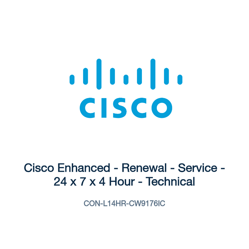 CON-L14HR-CW9176IC: Cisco Enhanced - Renewal - Service - 24 x 7 x 4 Hour - Technical