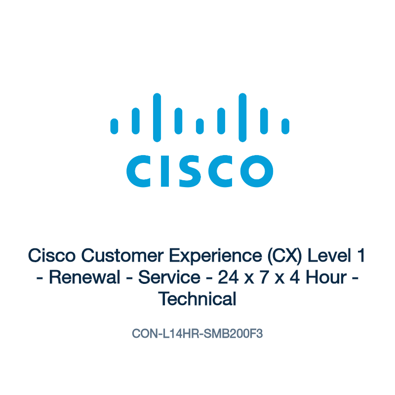 CON-L14HR-SMB200F3: Cisco Customer Experience (CX) Level 1