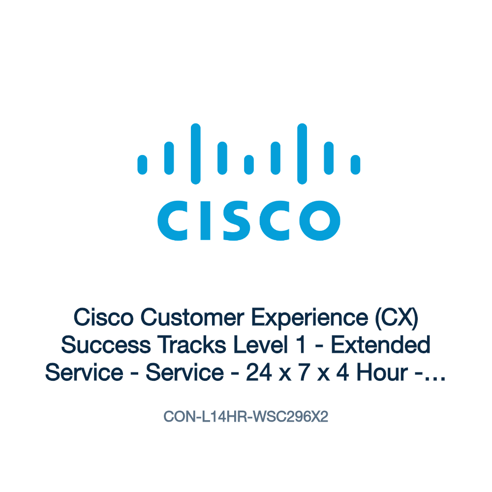 CON-L14HR-WSC296X2: Cisco Customer Experience (CX) Success Tracks Level 1