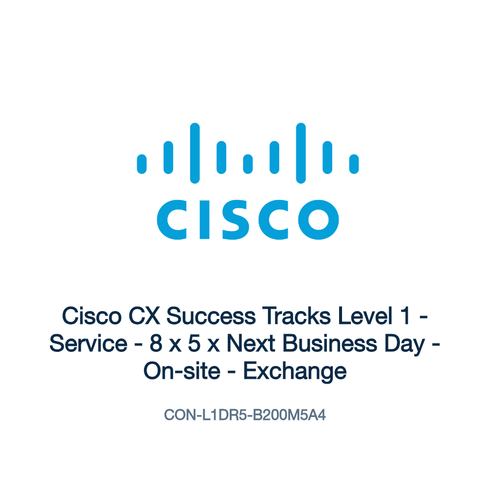 CON-L1DR5-B200M5A4: Cisco CX Success Tracks Level 1