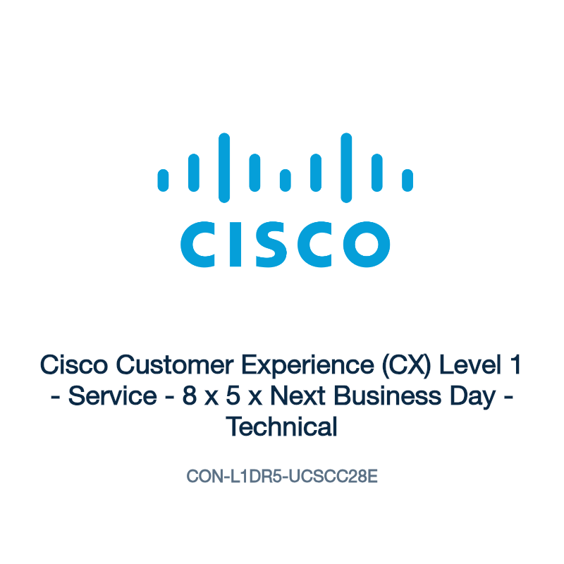 CON-L1DR5-UCSCC28E: Cisco Customer Experience (CX) Level 1