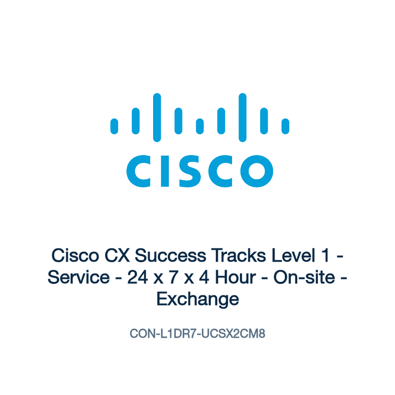 CON-L1DR7-UCSX2CM8: Cisco CX Success Tracks Level 1