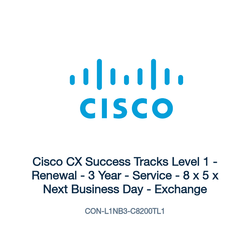 CON-L1NB3-C8200TL1: Cisco CX Success Tracks Level 1