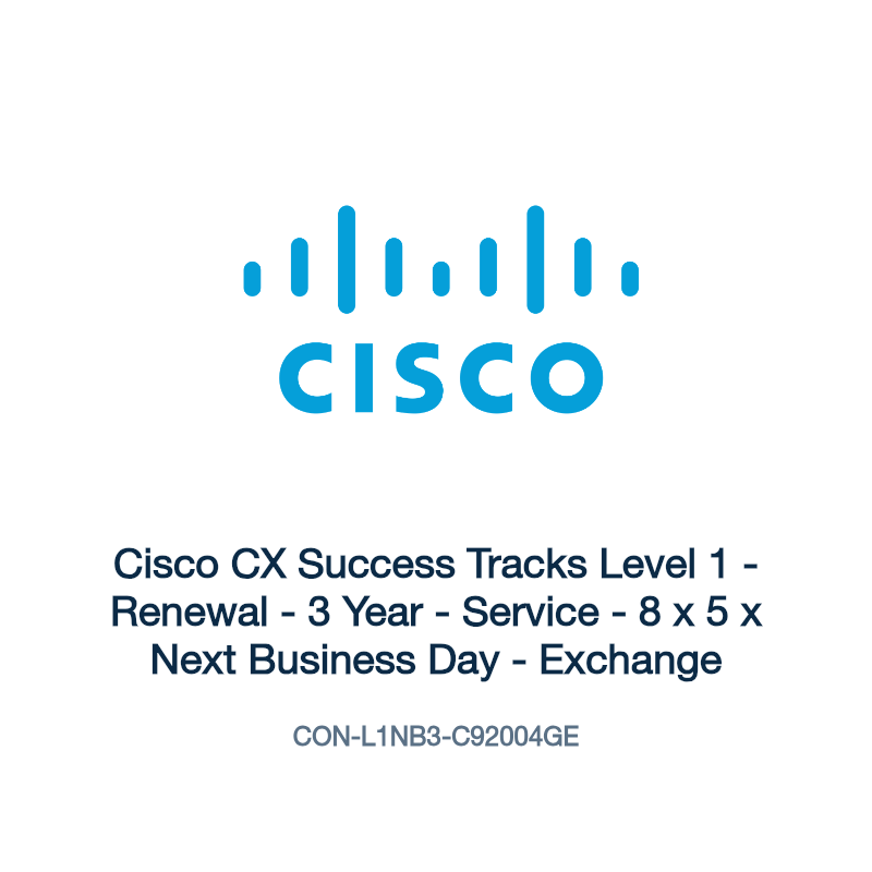 CON-L1NB3-C92004GE: Cisco CX Success Tracks Level 1
