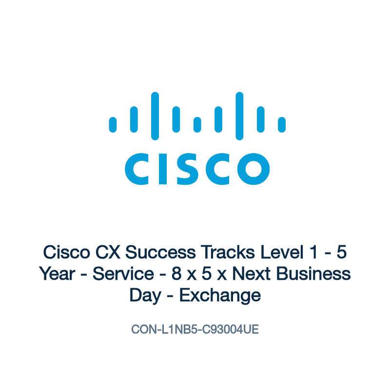CON-L1NB5-C93004UE: Cisco CX Success Tracks Level 1