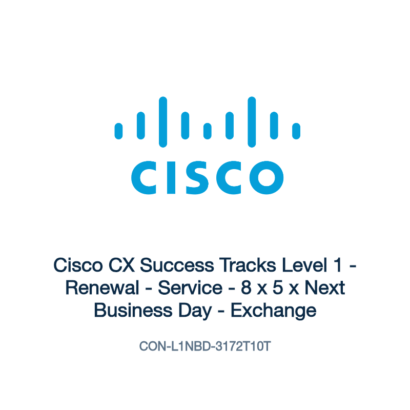 CON-L1NBD-3172T10T: Cisco CX Success Tracks Level 1